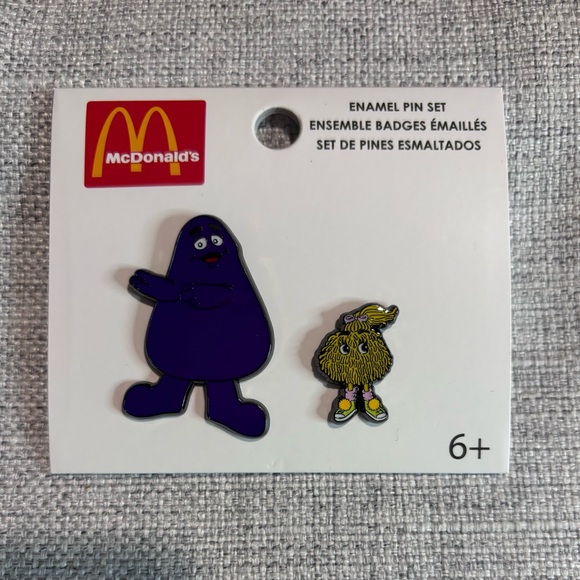 McDonald's Accessories - Loungefly McDonald's Grimace & Fry Kid Enamel Pin Set